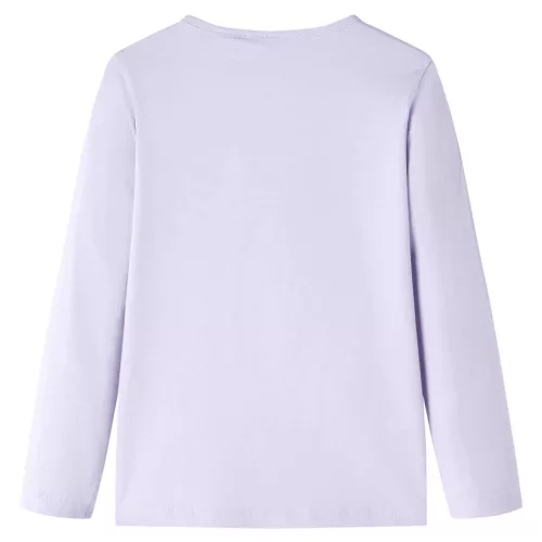Gyerek póló hosszú ujjú Light Lilac 128