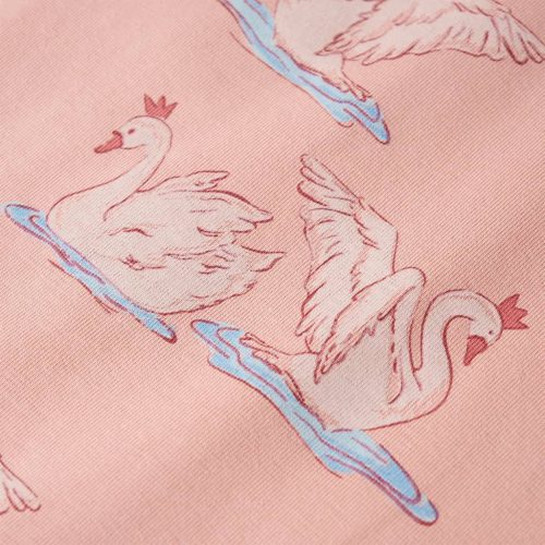 Világos rózsaszín hosszú ujjú gyerekpizsama 104