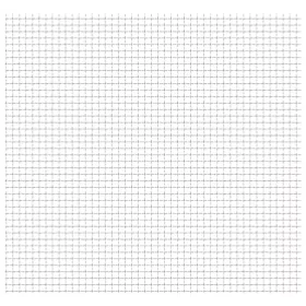    krimpelt rozsdamentes acél kerti drótkerítés 100x85cm 11x11x2mm