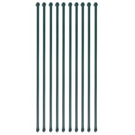  10 db zöld kerti növénytámasztó rúd 1 m