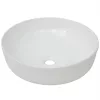  Kerek, fehér kerámia mosdókagyló 41,5x13,5 cm