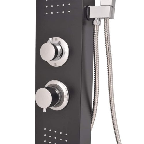  alumínium zuhanypanel matt fekete