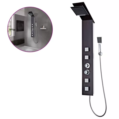  üveg tusoló torony barna