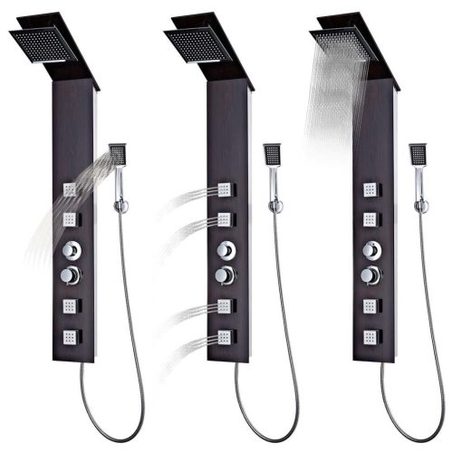  üveg tusoló torony barna