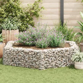  hatszögletű gabion magaságyás 200 x 173 x 40 cm