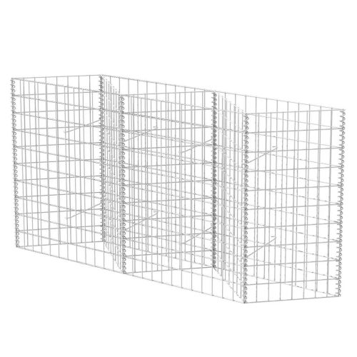  horganyzott acél gabion kosár 120 x 30 x 100 cm