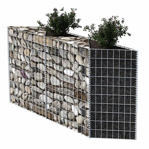  horganyzott acél gabion kosár 120 x 30 x 100 cm