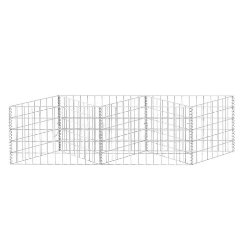  horganyzott acél gabion kosár 120 x 30 x 50 cm