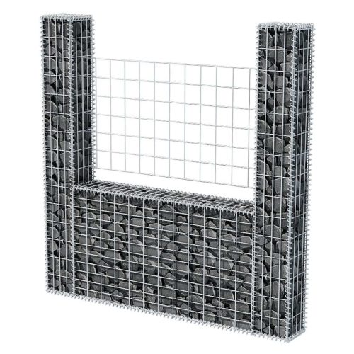  U-alakú horganyzott acél gabion kosár 160 x 20 x 150 cm