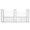  U-alakú horganyzott acél gabion kosár 240 x 20 x 100 cm