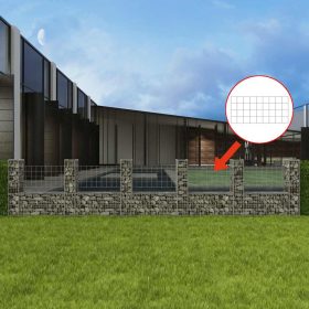  U-alakú horganyzott acél gabion kosár 570 x 20 x 100 cm