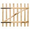  egyajtós mogyorófa deszka-kerítéskapu 100x90 cm