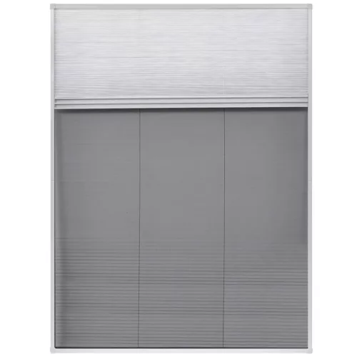  pliszé ablak szúnyogháló alumíniumból árnyékolóval 60 x 80 cm 