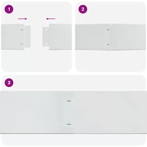  5 darabos gyepkerítés galvanizált acélból 100 x 19 cm