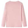 Világos rózsaszín hosszú ujjú gyerekpóló 116