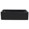  négyszögletes, fekete kerámia mosdókagyló 41 x 30 x 12 cm