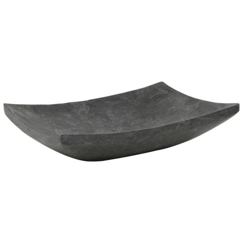  fekete márvány mosdókagyló 50 x 35 x 12 cm