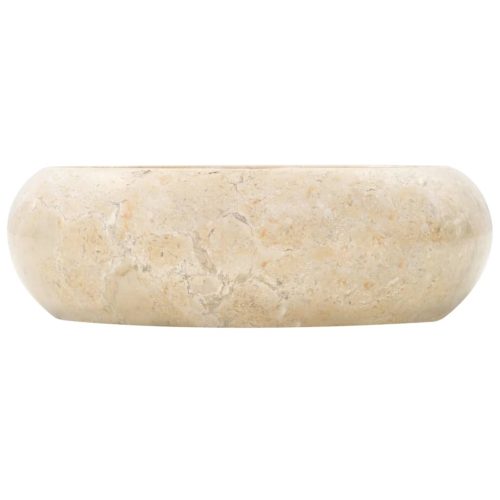  krémszínű márvány mosdókagyló 40 x 12 cm