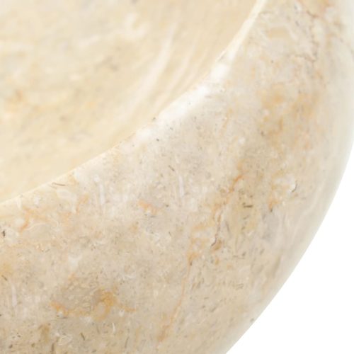  krémszínű márvány mosdókagyló 40 x 12 cm