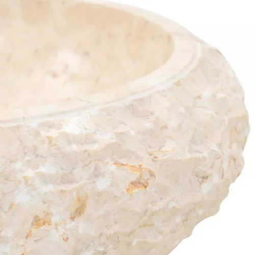  krémszínű márvány mosdókagyló 40 x 12 cm