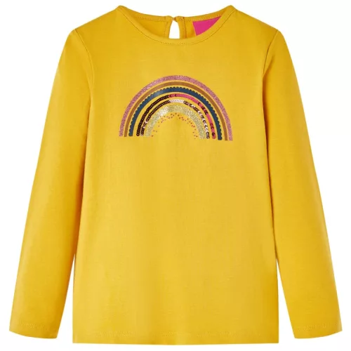 Okker hosszú ujjú gyerekpóló 104