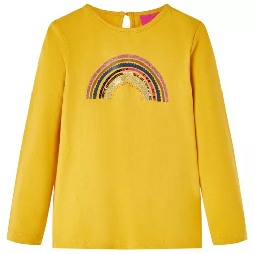 Okker hosszú ujjú gyerekpóló 116