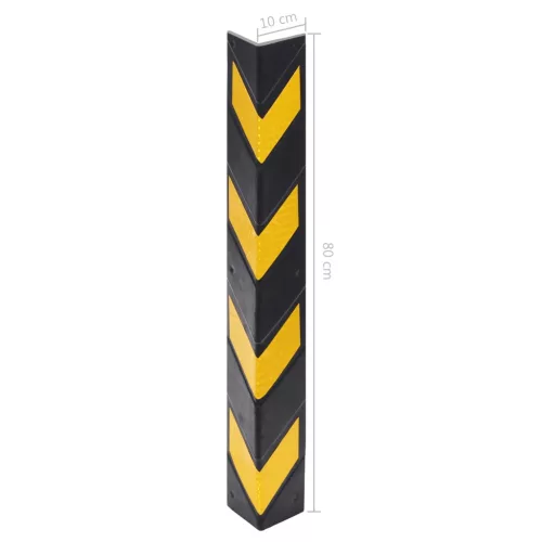  10 db fényvisszaverő gumi sarokélvédő 80 cm 