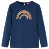 Tengerészkék hosszú ujjú gyerekpóló 104