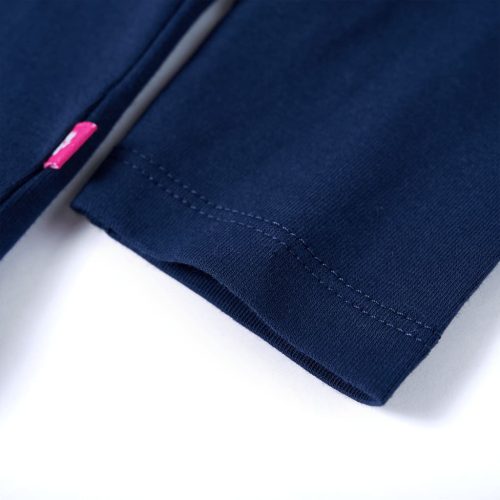 Tengerészkék hosszú ujjú gyerekpóló 92