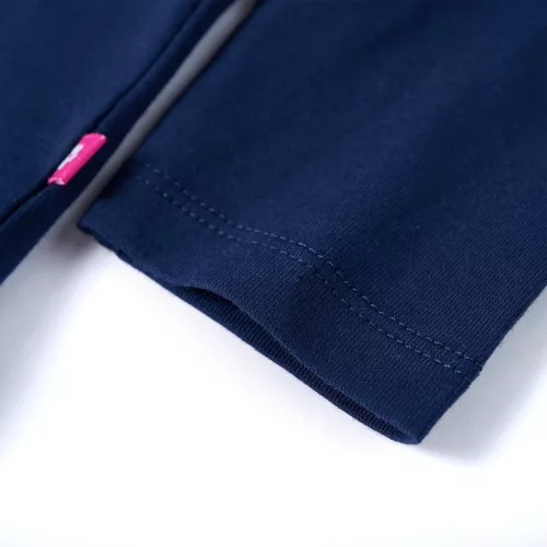 Tengerészkék hosszú ujjú gyerekpóló 104