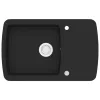  fekete, egymedencés gránit mosogatótálca