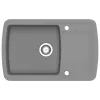  szürke, egymedencés gránit mosogatótálca 