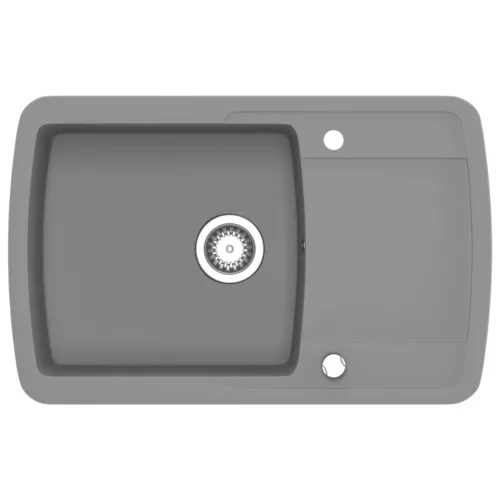  szürke, egymedencés gránit mosogatótálca 