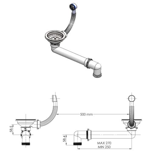  fehér gránit mosdókagyló 600 x 450 x 120 mm