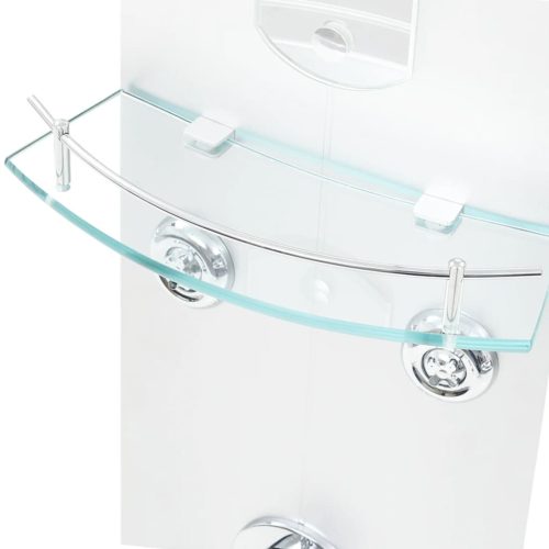  ezüstszínű zuhanypanel 25 x 43 x 120 cm