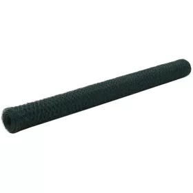    zöld PVC-bevonatú acél csirkeháló drótkerítés 25 x 1,5 m