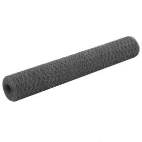    szürke PVC-bevonatú acél csirkeháló drótkerítés 25 x 1 m