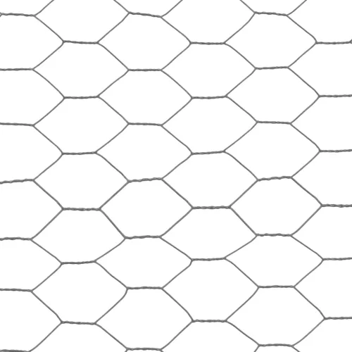  szürke PVC-bevonatú acél csirkeháló drótkerítés 25 x 1 m