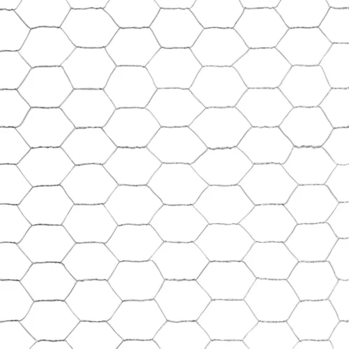  ezüst horganyzott acél csirkeháló drótkerítés 25 x 1,2 m
