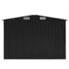  antracitszürke fém kerti fészer 257 x 580 x 181 cm - B-áru / sérült termék