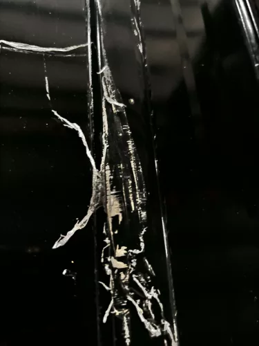  antracitszürke fém kerti fészer 257 x 580 x 181 cm - B-áru / sérült termék