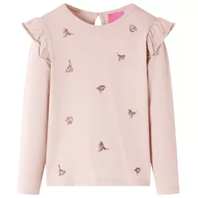 Rózsaszín hosszú ujjú gyerekpóló 116