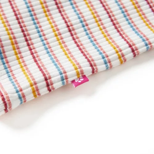 Ekrü színű hosszú ujjú gyerekpóló félgarbós nyakkal 92