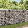  horganyzott acél gabion fal 450 x 30 x 100 cm