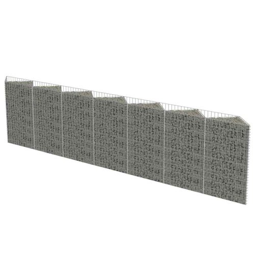  horganyzott acél gabion fal 450 x 30 x 100 cm