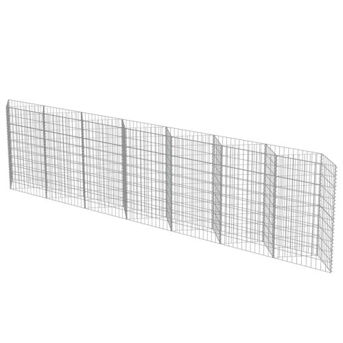  horganyzott acél gabion fal 450 x 30 x 100 cm