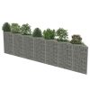  horganyzott acél gabion fal 450 x 30 x 100 cm