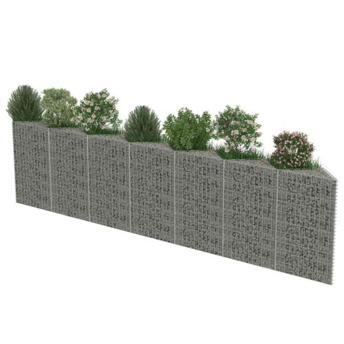  horganyzott acél gabion fal 450 x 30 x 100 cm