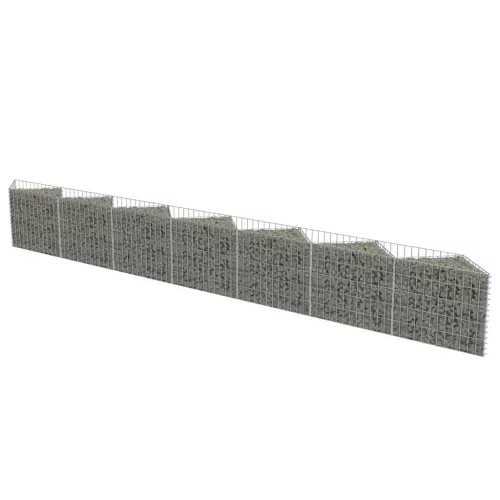  horganyzott acél gabion fal 450 x 30 x 50 cm