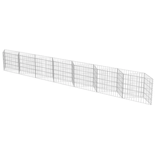  horganyzott acél gabion fal 450 x 30 x 50 cm